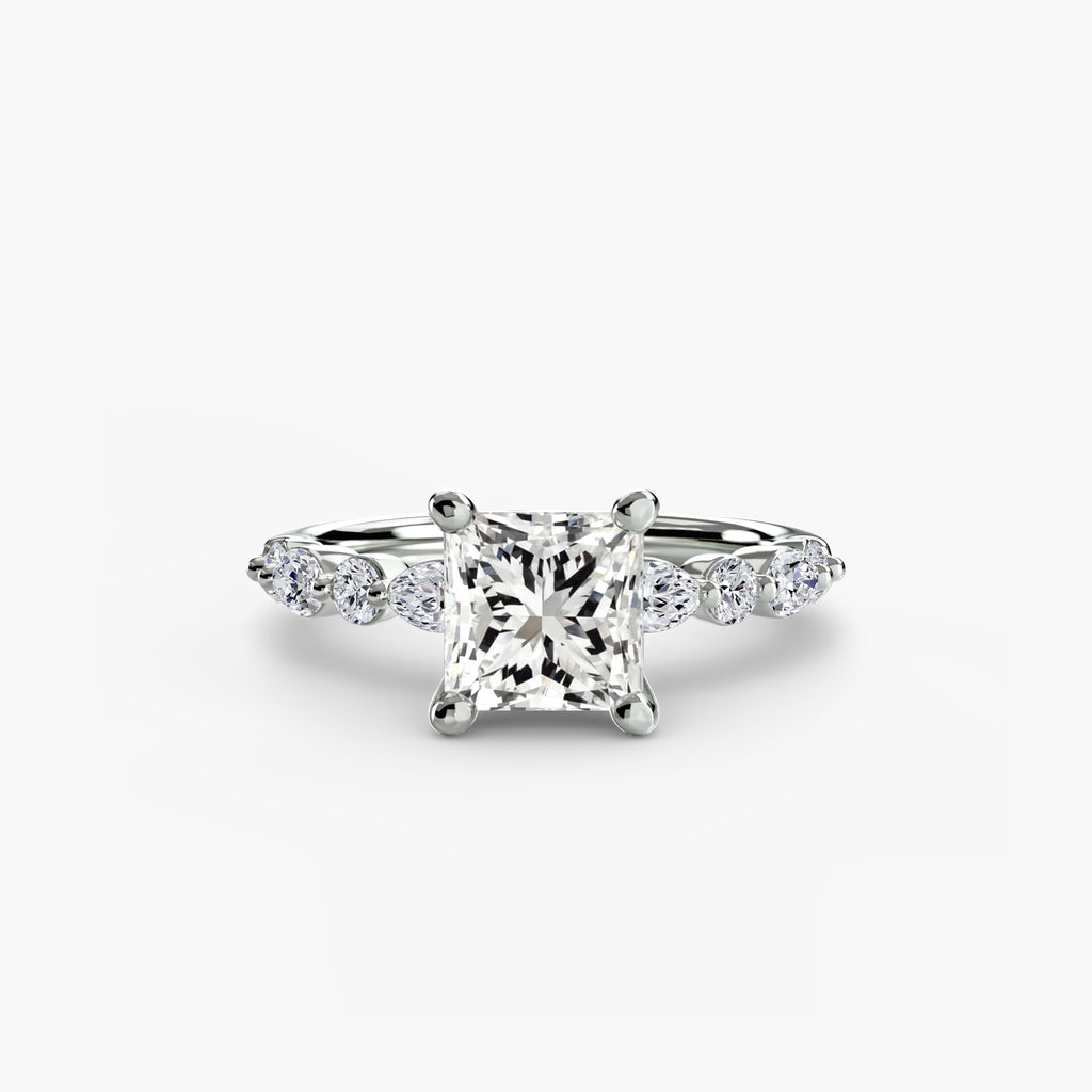 Scalloped Pavé Engagement Ring – The Delphine