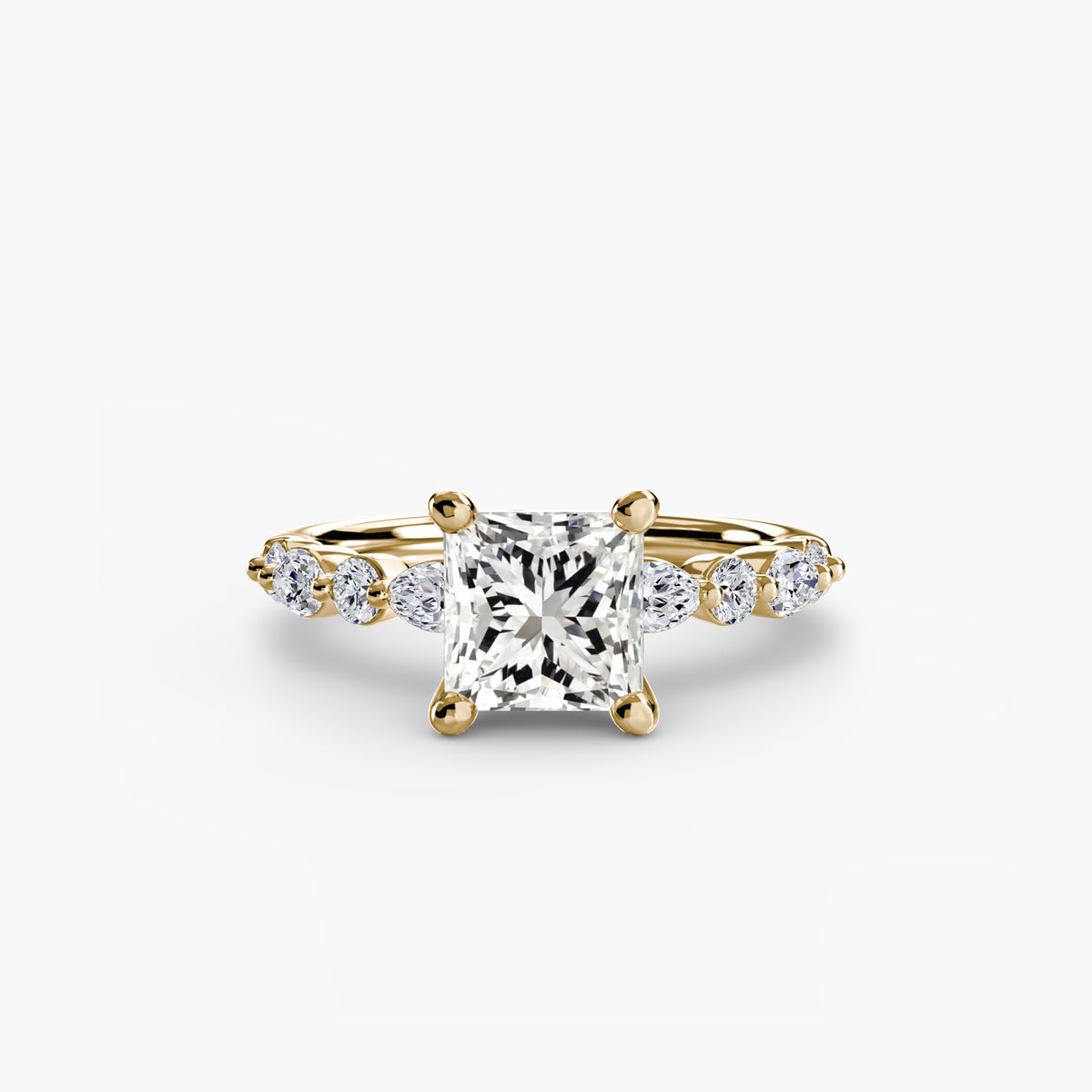 Scalloped Pavé Engagement Ring – The Delphine
