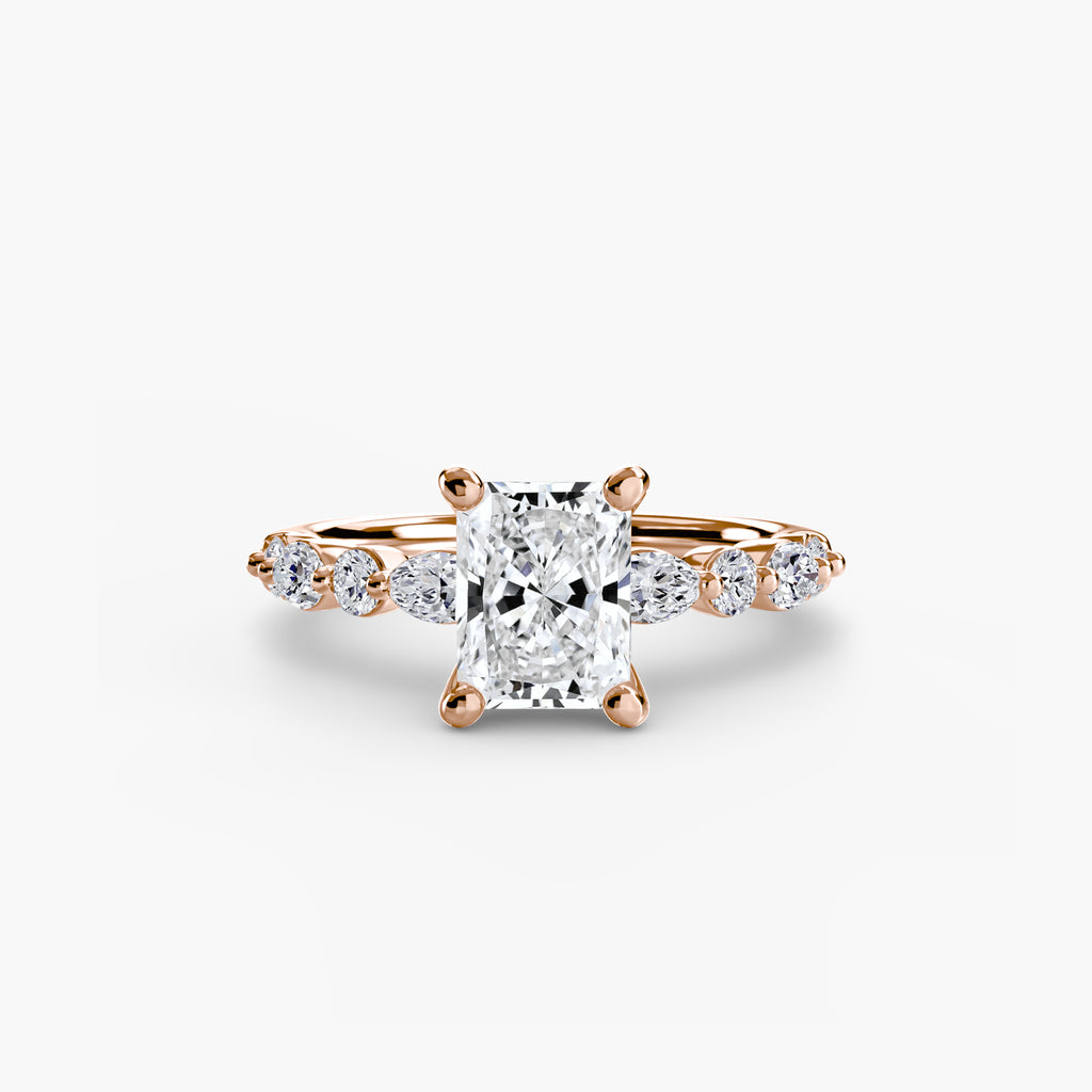 Scalloped Pavé Engagement Ring – The Delphine