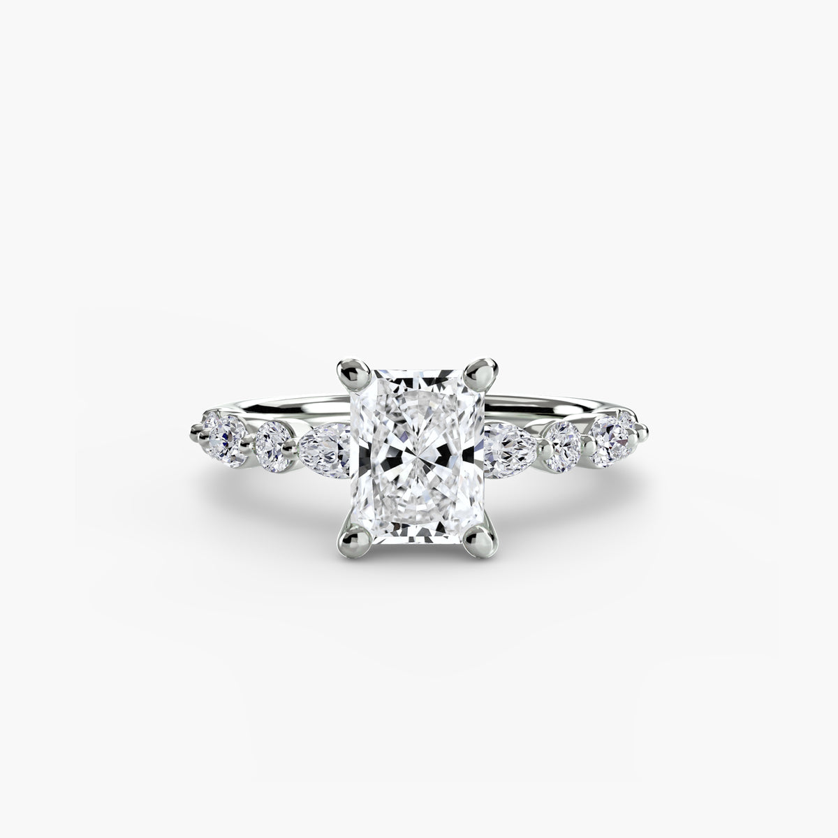 Scalloped Pavé Engagement Ring – The Delphine