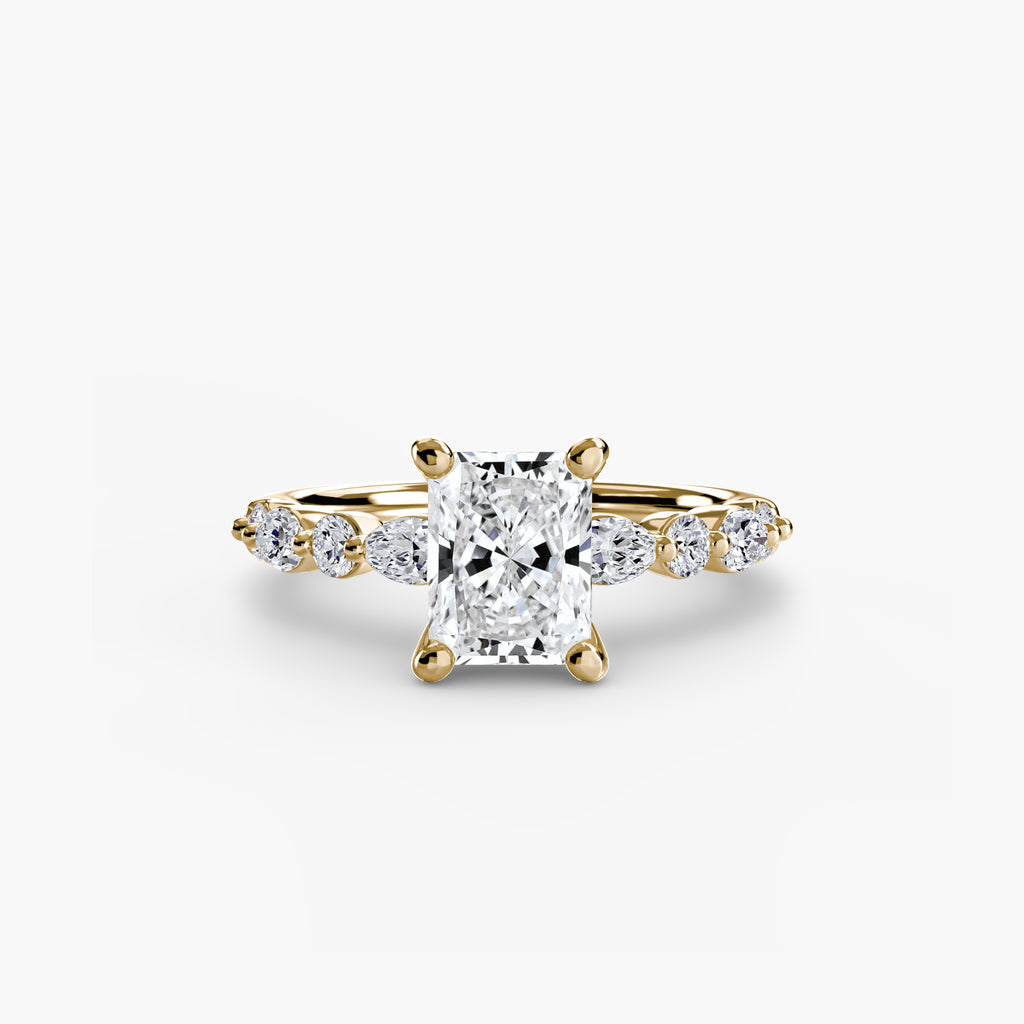 Scalloped Pavé Engagement Ring – The Delphine