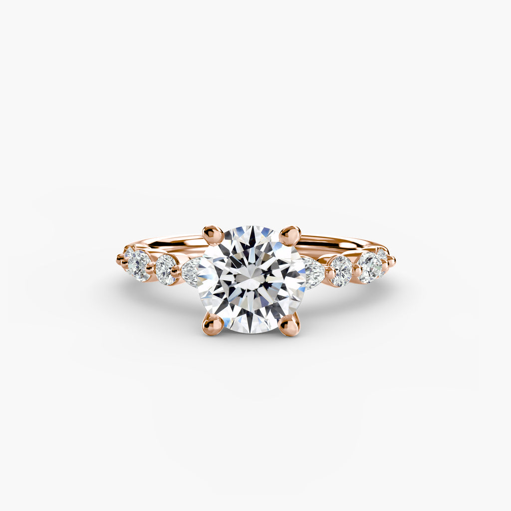 Scalloped Pavé Engagement Ring – The Delphine