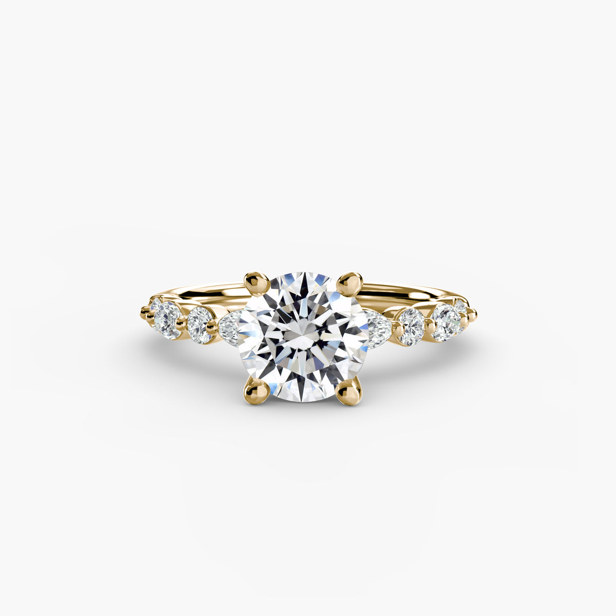Scalloped Pavé Engagement Ring – The Delphine