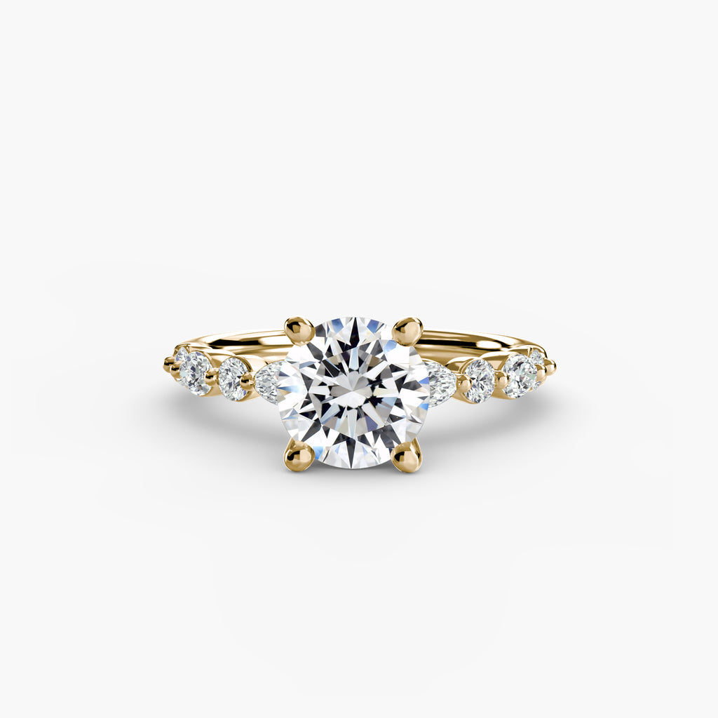 Scalloped Pavé Engagement Ring – The Delphine