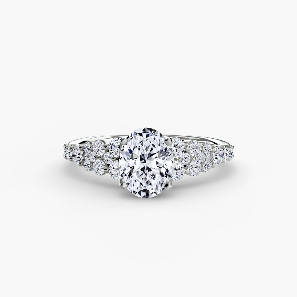 Celestial diamond accent engagement ring – The Siena