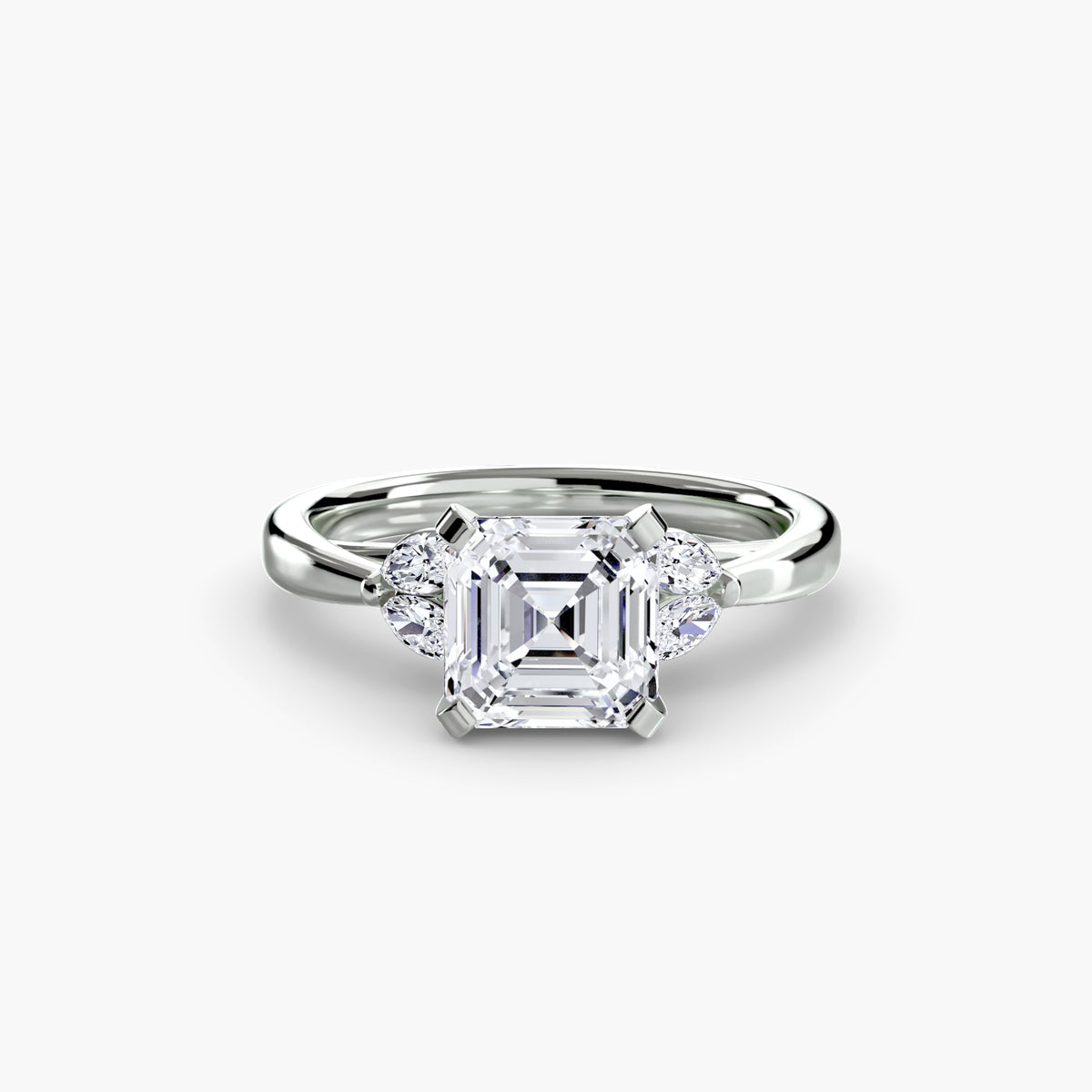 Vintage-Inspired Floral Engagement Ring – The Loire