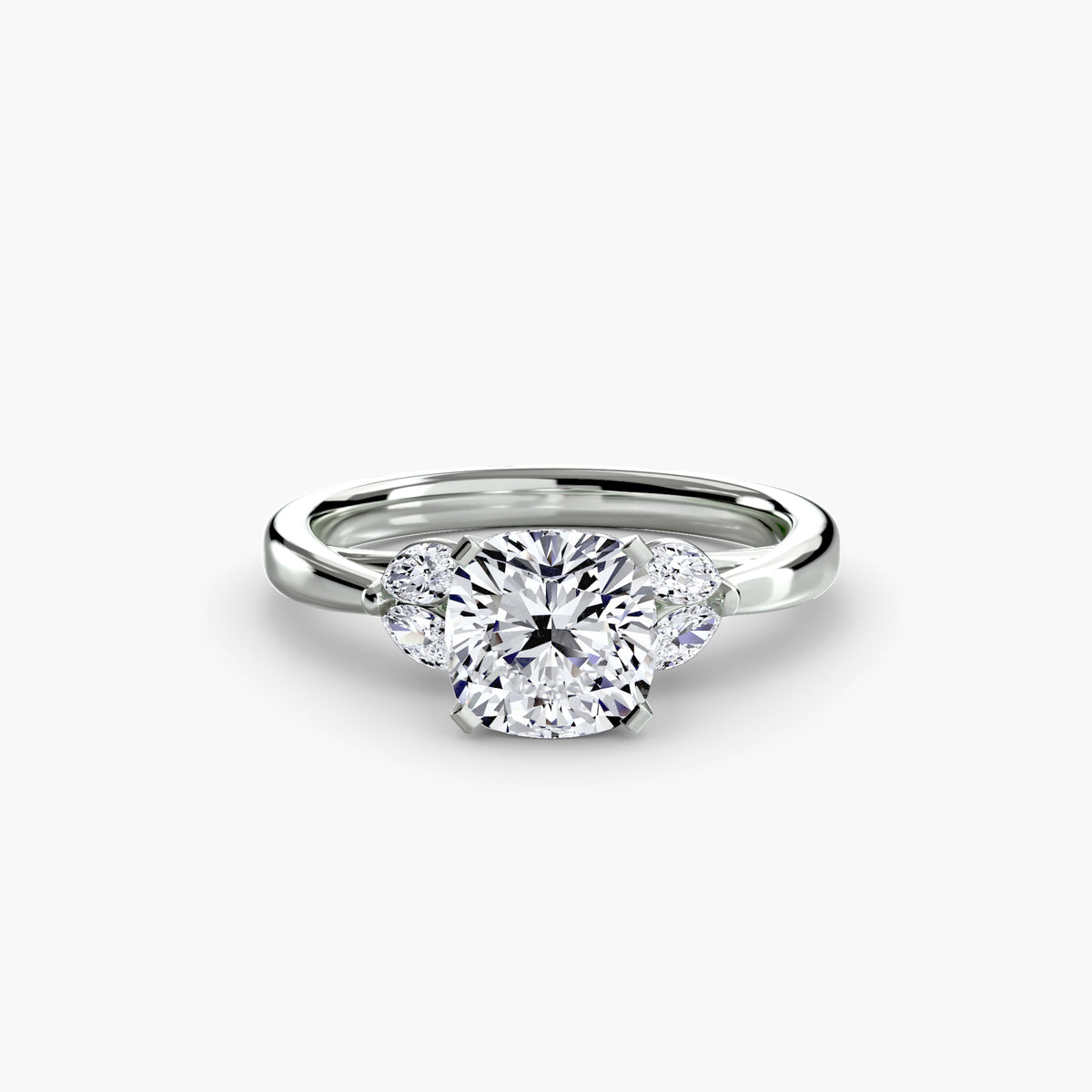 Vintage-Inspired Floral Engagement Ring – The Loire