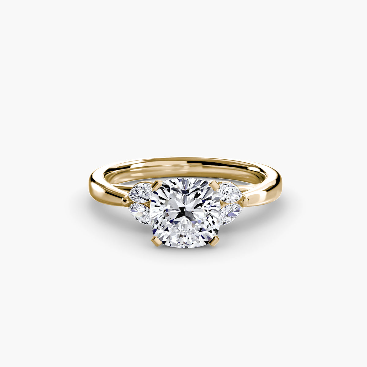 Vintage-Inspired Floral Engagement Ring – The Loire