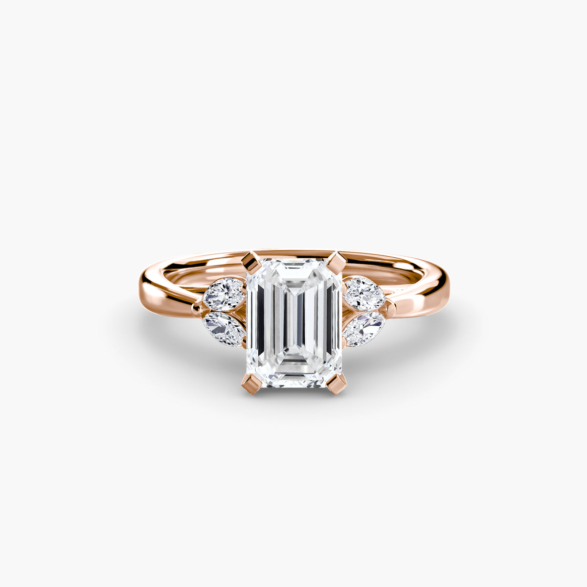 Vintage-Inspired Floral Engagement Ring – The Loire
