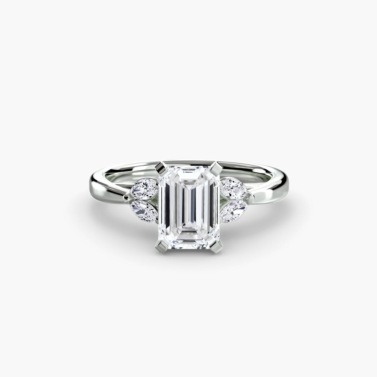Vintage-Inspired Floral Engagement Ring – The Loire