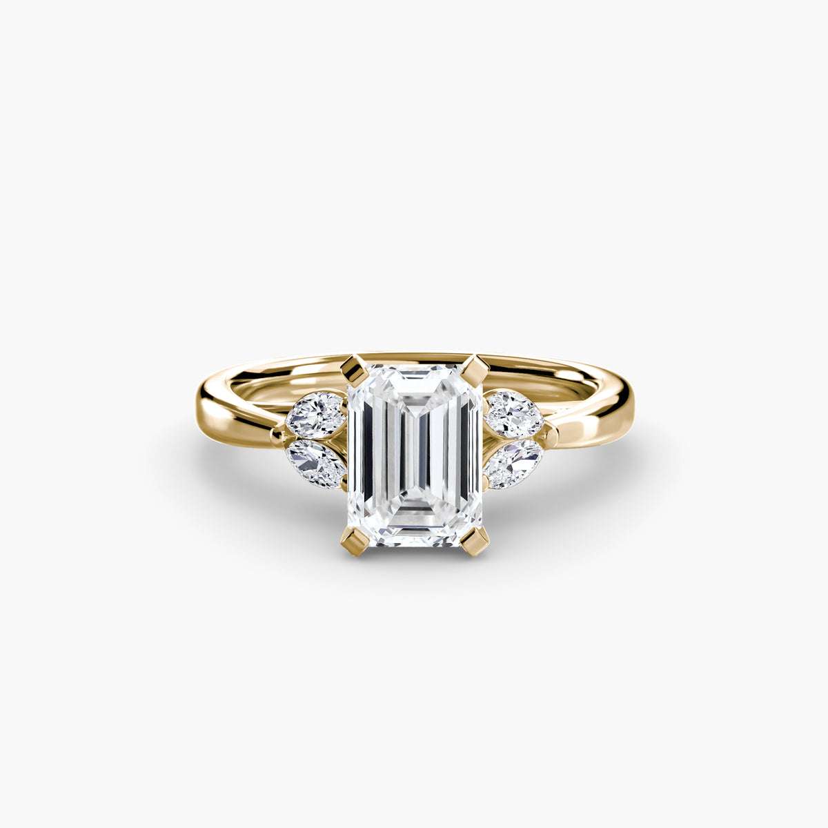Vintage-Inspired Floral Engagement Ring – The Loire