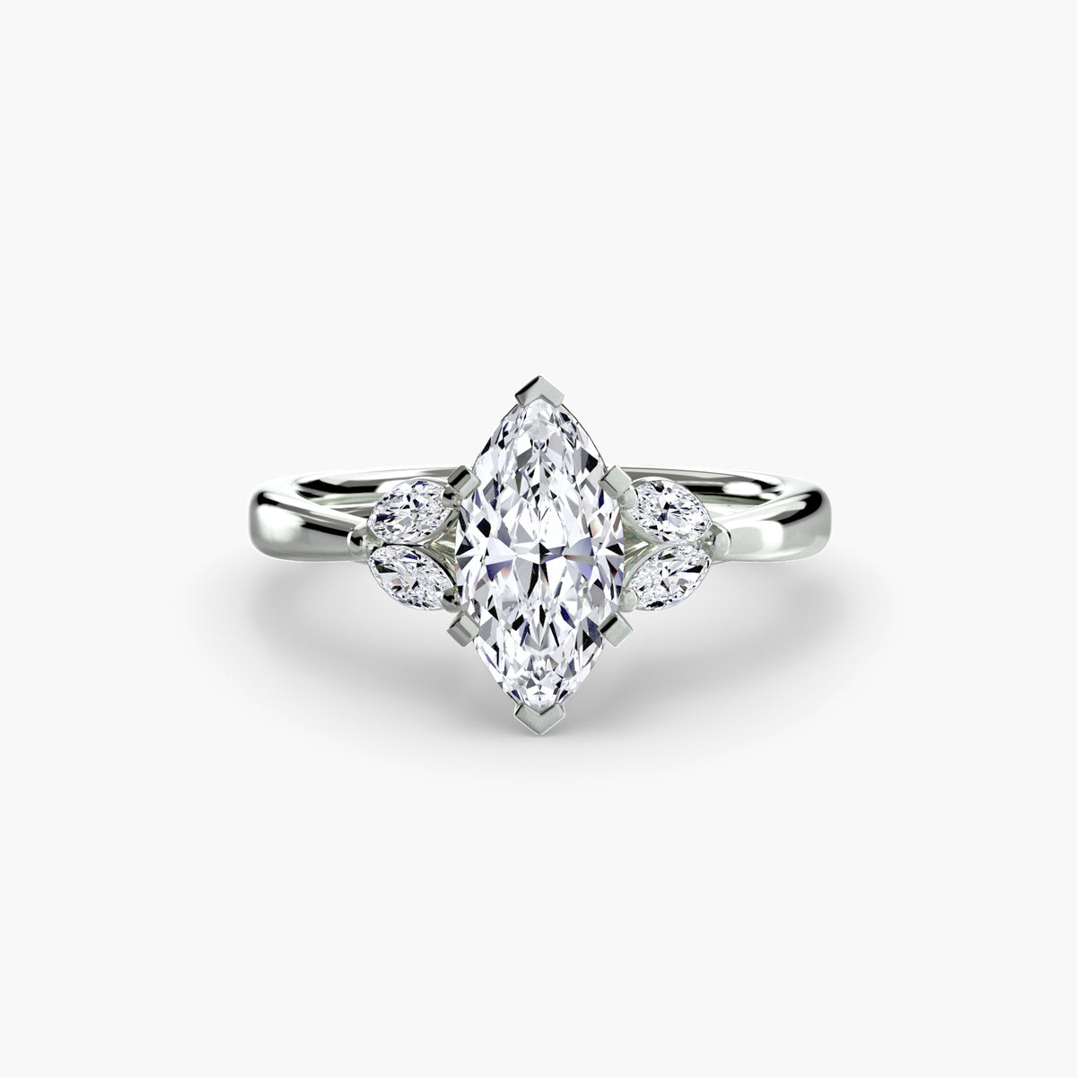 Vintage-Inspired Floral Engagement Ring – The Loire