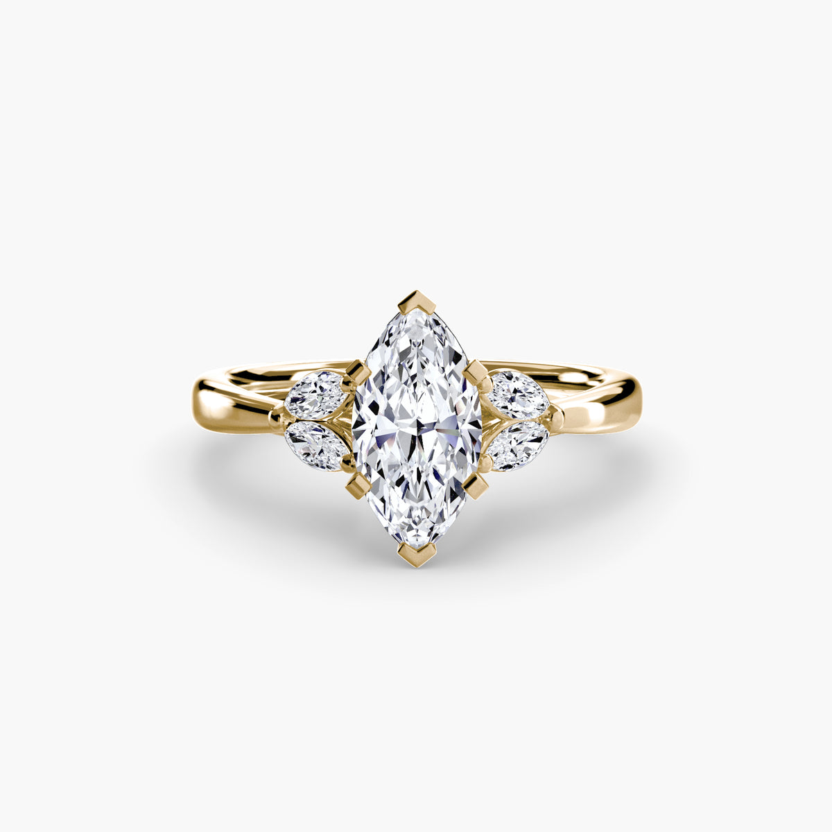 Vintage-Inspired Floral Engagement Ring – The Loire