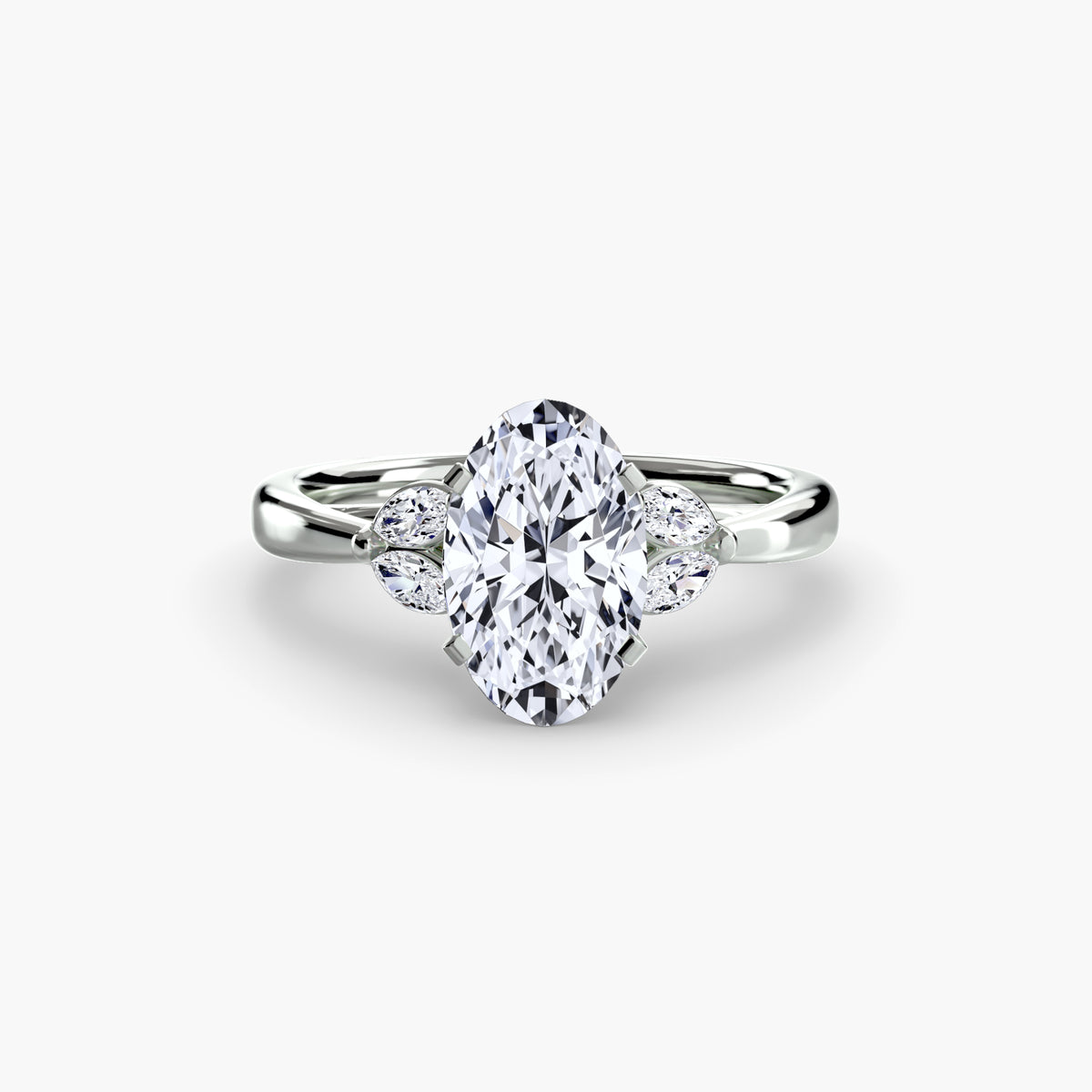 Vintage-Inspired Floral Engagement Ring – The Loire