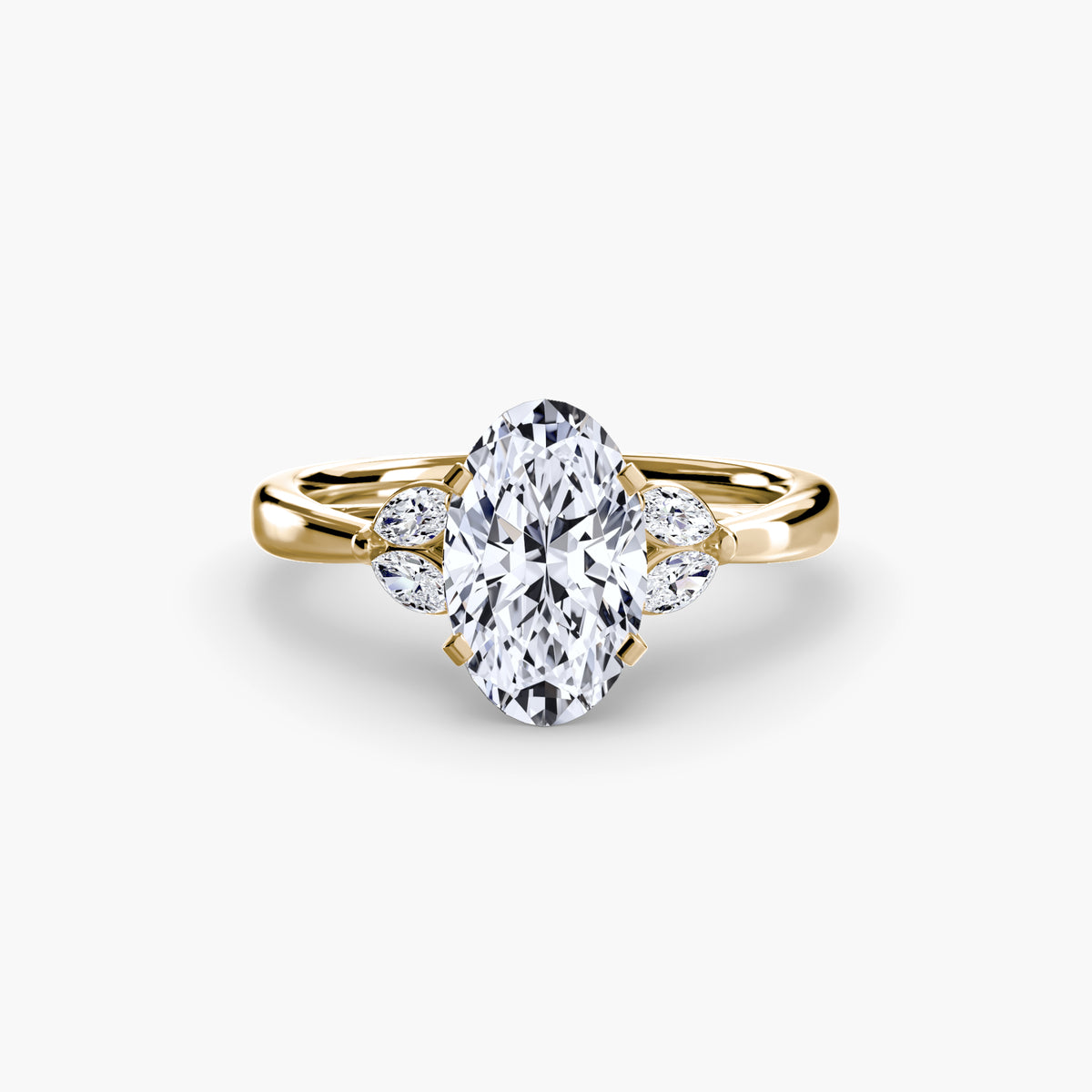 Vintage-Inspired Floral Engagement Ring – The Loire