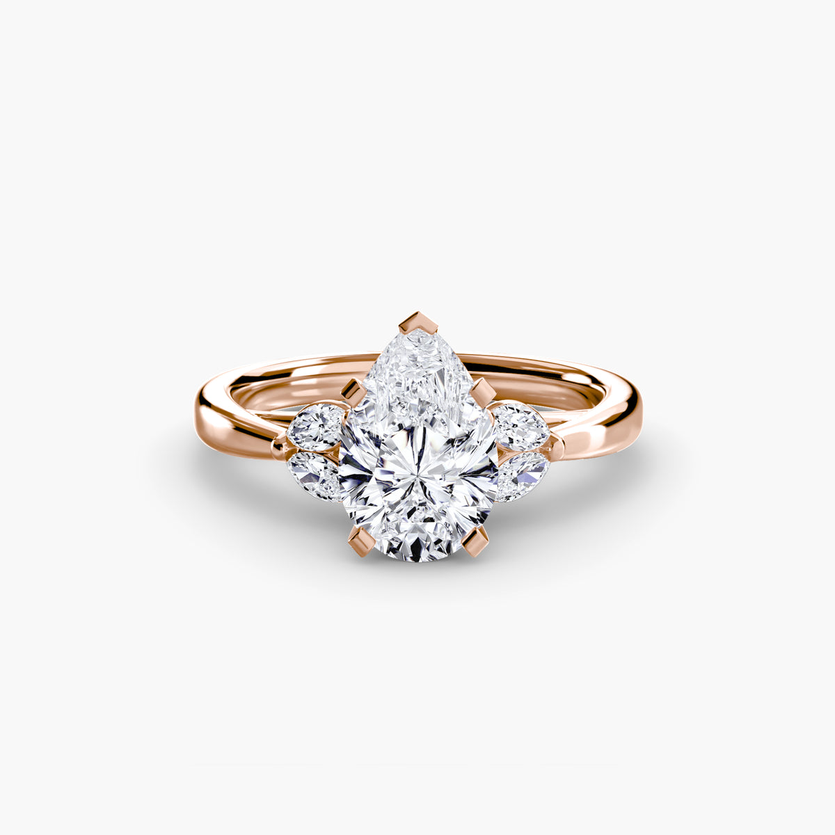 Vintage-Inspired Floral Engagement Ring – The Loire