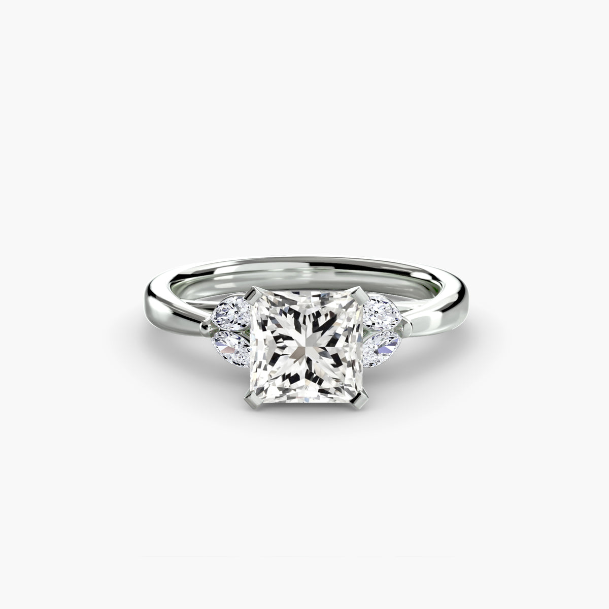Vintage-Inspired Floral Engagement Ring – The Loire
