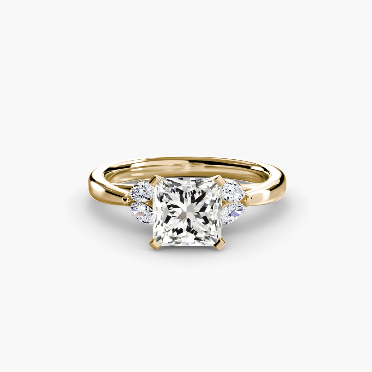 Vintage-Inspired Floral Engagement Ring – The Loire