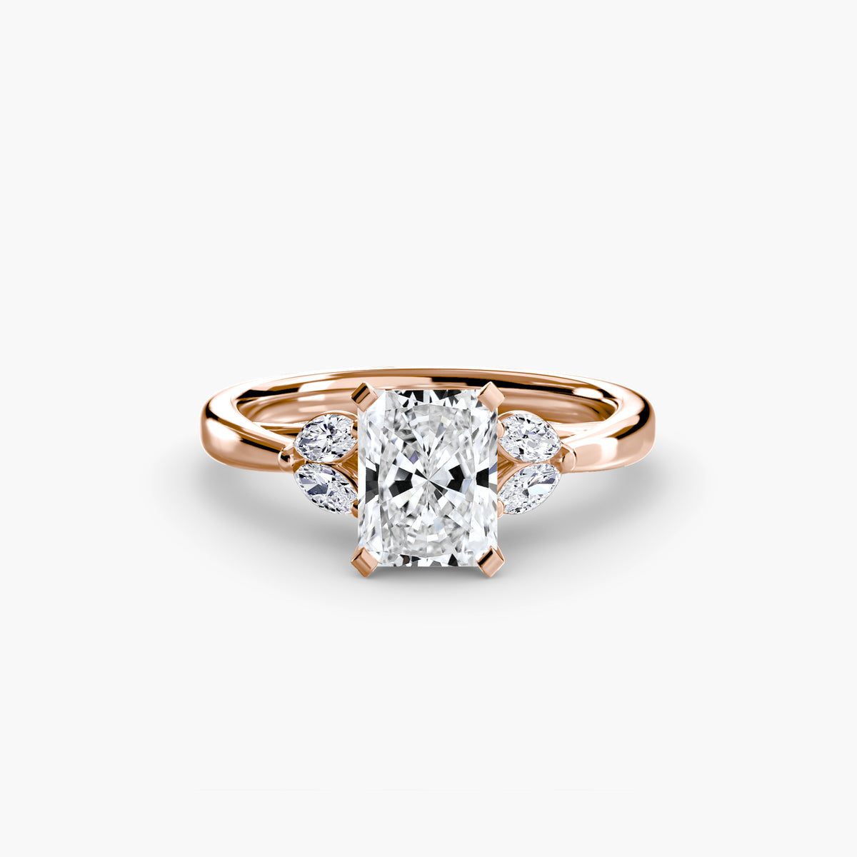 Vintage-Inspired Floral Engagement Ring – The Loire