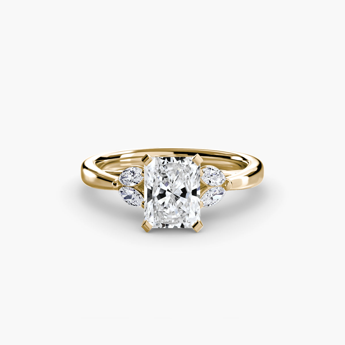 Vintage-Inspired Floral Engagement Ring – The Loire