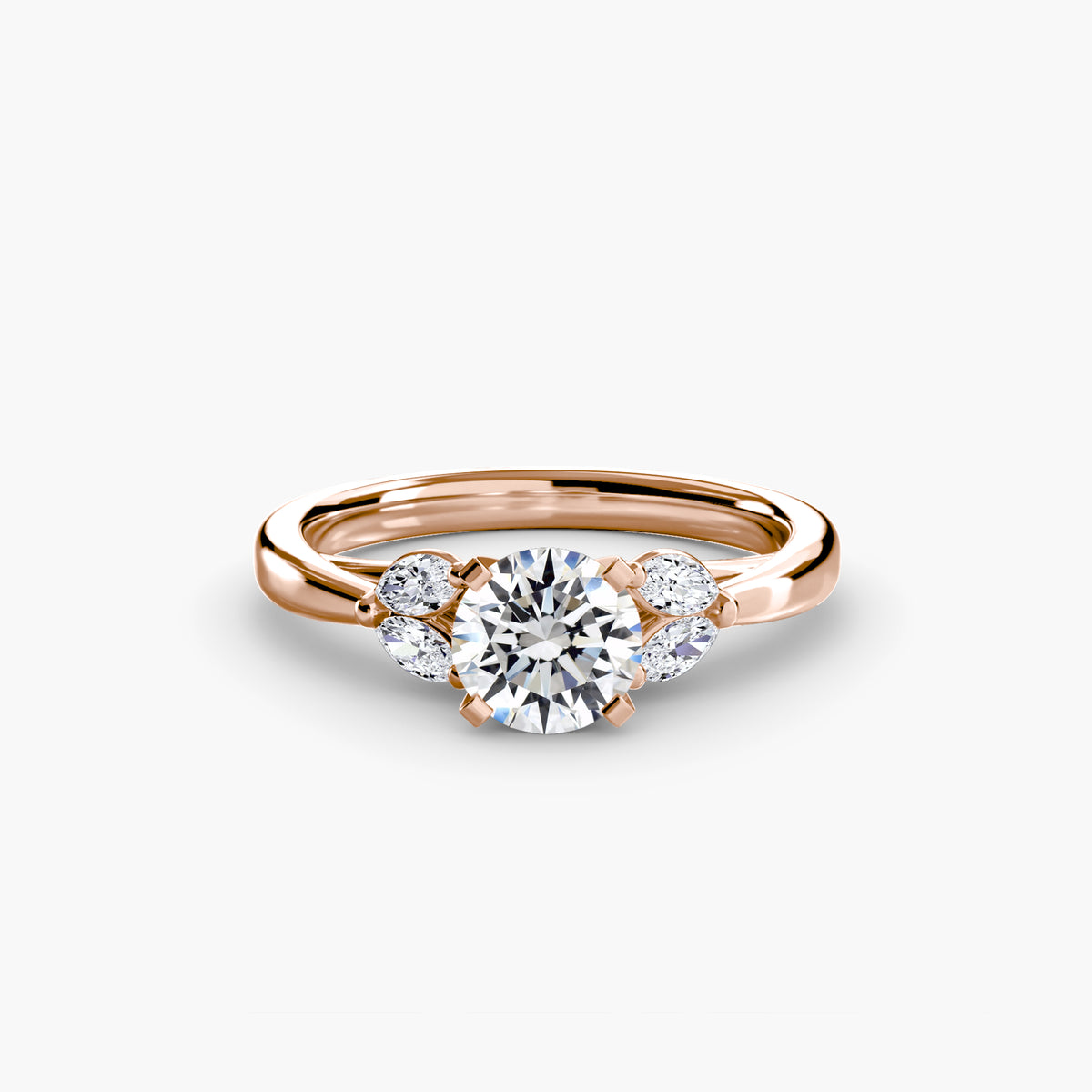Vintage-Inspired Floral Engagement Ring – The Loire