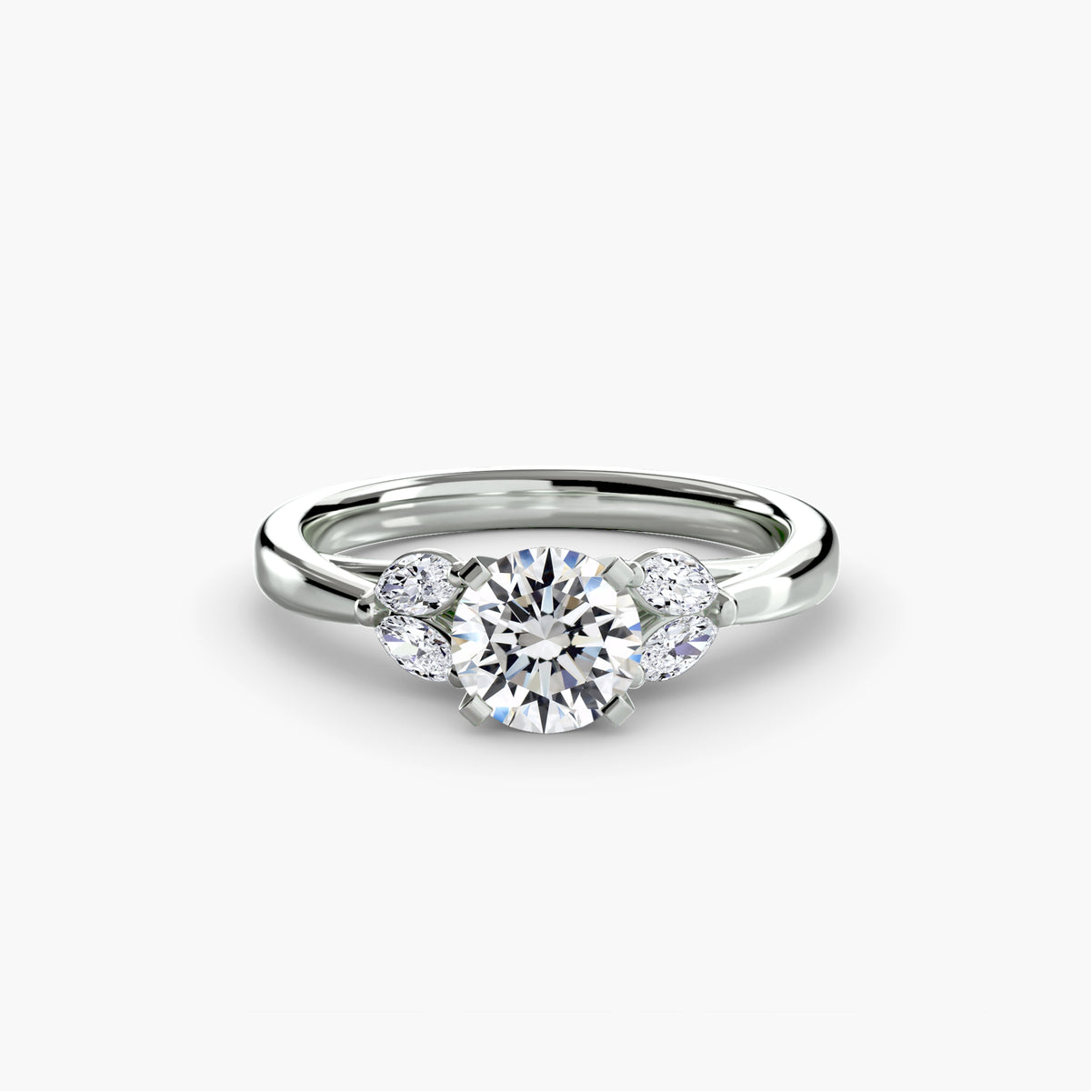 Vintage-Inspired Floral Engagement Ring – The Loire